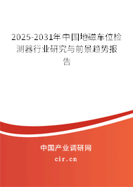 2025-2031年中國地磁車位檢測器行業(yè)研究與前景趨勢報告 2025-2031年中國地磁車位檢測器行業(yè)研究與前景趨勢報告