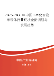 2025-2031年中國II-VI化合物半導(dǎo)體行業(yè)現(xiàn)狀全面調(diào)研與發(fā)展趨勢 2025-2031年中國II-VI化合物半導(dǎo)體行業(yè)現(xiàn)狀全面調(diào)研與發(fā)展趨勢