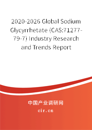 2020-2026 Global Sodium Glycyrrhetate (CAS:71277-79-7) Industry Research and Trends Report 2020-2026 Global Sodium Glycyrrhetate (CAS:71277-79-7) Industry Research and Trends Report