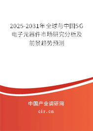 2025-2031年全球與中國5G電子元器件市場(chǎng)研究分析及前景趨勢(shì)預(yù)測(cè)