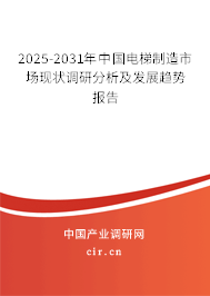 2025-2031年中國電梯制造市場現(xiàn)狀調(diào)研分析及發(fā)展趨勢報(bào)告 2025-2031年中國電梯制造市場現(xiàn)狀調(diào)研分析及發(fā)展趨勢報(bào)告