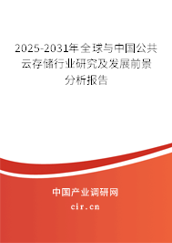 2025-2031年全球與中國公共云存儲行業(yè)研究及發(fā)展前景分析報告 2025-2031年全球與中國公共云存儲行業(yè)研究及發(fā)展前景分析報告