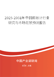 2025-2031年中國(guó)膨脹計(jì)行業(yè)研究與市場(chǎng)前景預(yù)測(cè)報(bào)告 2025-2031年中國(guó)膨脹計(jì)行業(yè)研究與市場(chǎng)前景預(yù)測(cè)報(bào)告