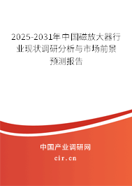 2025-2031年中國(guó)磁放大器行業(yè)現(xiàn)狀調(diào)研分析與市場(chǎng)前景預(yù)測(cè)報(bào)告 2025-2031年中國(guó)磁放大器行業(yè)現(xiàn)狀調(diào)研分析與市場(chǎng)前景預(yù)測(cè)報(bào)告