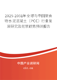 2025-2031年全球與中國聚合物水泥混凝土（PCC）行業(yè)發(fā)展研究及前景趨勢預(yù)測報告