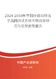 2024-2030年中國全自動硅光子晶圓測試系統(tǒng)市場調(diào)查研究與前景趨勢報告 2024-2030年中國全自動硅光子晶圓測試系統(tǒng)市場調(diào)查研究與前景趨勢報告