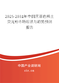 2025-2031年中國(guó)三基色稀土熒光粉市場(chǎng)現(xiàn)狀與趨勢(shì)預(yù)測(cè)報(bào)告 2025-2031年中國(guó)三基色稀土熒光粉市場(chǎng)現(xiàn)狀與趨勢(shì)預(yù)測(cè)報(bào)告