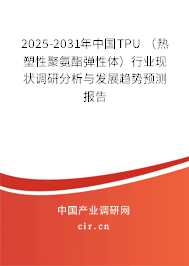 2025-2031年中國TPU (熱塑性聚氨酯彈性體)行業(yè)現狀調研分析與發(fā)展趨勢預測報告 2025-2031年中國TPU (熱塑性聚氨酯彈性體)行業(yè)現狀調研分析與發(fā)展趨勢預測報告