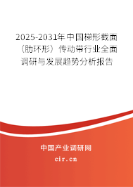 2025-2031年中國梯形截面（肋環(huán)形）傳動帶行業(yè)全面調(diào)研與發(fā)展趨勢分析報告
