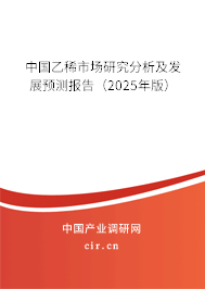 中國乙稀市場研究分析及發(fā)展預測報告(2025年版) 中國乙稀市場研究分析及發(fā)展預測報告(2025年版)