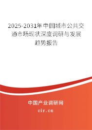 2025-2031年中國城市公共交通市場現(xiàn)狀深度調(diào)研與發(fā)展趨勢報(bào)告