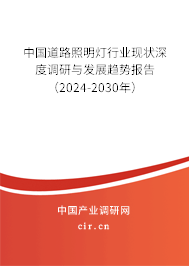 中國道路照明燈行業(yè)現(xiàn)狀深度調研與發(fā)展趨勢報告（2024-2030年）