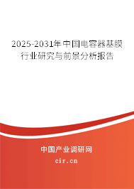 2025-2031年中國電容器基膜行業(yè)研究與前景分析報告 2025-2031年中國電容器基膜行業(yè)研究與前景分析報告