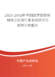 2025-2031年中國(guó)復(fù)方醋酸鈉林格注射液行業(yè)發(fā)展研究與趨勢(shì)分析報(bào)告 2025-2031年中國(guó)復(fù)方醋酸鈉林格注射液行業(yè)發(fā)展研究與趨勢(shì)分析報(bào)告