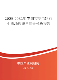 2025-2031年中國控制電路行業(yè)市場調研與前景分析報告 2025-2031年中國控制電路行業(yè)市場調研與前景分析報告
