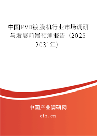 中國PVD鍍膜機(jī)行業(yè)市場調(diào)研與發(fā)展前景預(yù)測報告（2025-2031年）