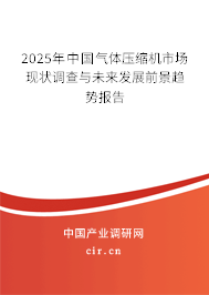2025年中國氣體壓縮機市場現(xiàn)狀調(diào)查與未來發(fā)展前景趨勢報告