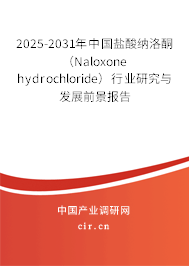 2025-2031年中國鹽酸納洛酮（Naloxone hydrochloride）行業(yè)研究與發(fā)展前景報告