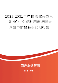 2025-2031年中國液化天然氣(LNG)冷能利用市場現(xiàn)狀調(diào)研與前景趨勢預(yù)測報(bào)告 2025-2031年中國液化天然氣(LNG)冷能利用市場現(xiàn)狀調(diào)研與前景趨勢預(yù)測報(bào)告