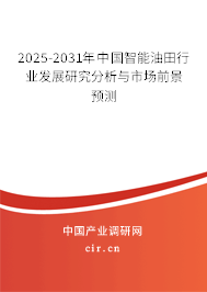 2025-2031年中國智能油田行業(yè)發(fā)展研究分析與市場前景預(yù)測 2025-2031年中國智能油田行業(yè)發(fā)展研究分析與市場前景預(yù)測