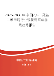 2025-2031年中國2,4-二羥基二苯甲酮行業(yè)現(xiàn)狀調(diào)研與前景趨勢報告