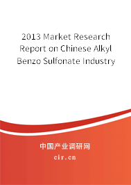 2013 Market Research Report on Chinese Alkyl Benzo Sulfonate Industry