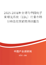 2025-2031年全球與中國電子束曝光系統(tǒng)（EBL）行業(yè)市場分析及前景趨勢預測報告