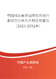中國機動車燃油噴射系統(tǒng)行業(yè)研究分析與市場前景報告(2025-2031年) 中國機動車燃油噴射系統(tǒng)行業(yè)研究分析與市場前景報告(2025-2031年)