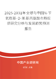 2025-2031年全球與中國N-芐氧羰基-D-苯基丙氨酸市場現(xiàn)狀研究分析與發(fā)展趨勢預測報告 2025-2031年全球與中國N-芐氧羰基-D-苯基丙氨酸市場現(xiàn)狀研究分析與發(fā)展趨勢預測報告
