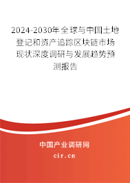 2024-2030年全球與中國土地登記和資產(chǎn)追蹤區(qū)塊鏈?zhǔn)袌霈F(xiàn)狀深度調(diào)研與發(fā)展趨勢預(yù)測報告