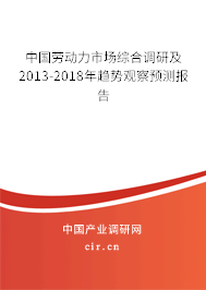 中國勞動力市場綜合調(diào)研及2013-2018年趨勢觀察預(yù)測報告 中國勞動力市場綜合調(diào)研及2013-2018年趨勢觀察預(yù)測報告
