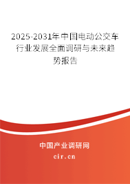 2025-2031年中國電動公交車行業(yè)發(fā)展全面調(diào)研與未來趨勢報告 2025-2031年中國電動公交車行業(yè)發(fā)展全面調(diào)研與未來趨勢報告