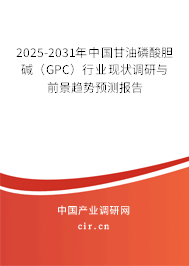 2025-2031年中國(guó)甘油磷酸膽堿（GPC）行業(yè)現(xiàn)狀調(diào)研與前景趨勢(shì)預(yù)測(cè)報(bào)告