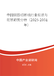 中國鋼筋切斷機行業(yè)現狀與前景趨勢分析（2025-2031年）