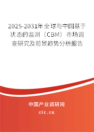 2025-2031年全球與中國基于狀態(tài)的監(jiān)測(CBM)市場調(diào)查研究及前景趨勢分析報告 2025-2031年全球與中國基于狀態(tài)的監(jiān)測(CBM)市場調(diào)查研究及前景趨勢分析報告