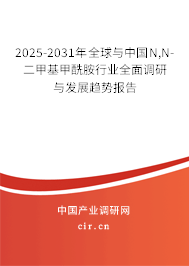 2025-2031年全球與中國N,N-二甲基甲酰胺行業(yè)全面調(diào)研與發(fā)展趨勢報告 2025-2031年全球與中國N,N-二甲基甲酰胺行業(yè)全面調(diào)研與發(fā)展趨勢報告