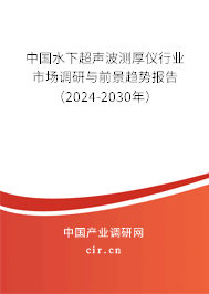 中國水下超聲波測(cè)厚儀行業(yè)市場(chǎng)調(diào)研與前景趨勢(shì)報(bào)告(2024-2030年) 中國水下超聲波測(cè)厚儀行業(yè)市場(chǎng)調(diào)研與前景趨勢(shì)報(bào)告(2024-2030年)