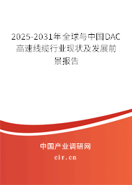 2025-2031年全球與中國(guó)DAC高速線纜行業(yè)現(xiàn)狀及發(fā)展前景報(bào)告