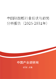 中國硝酸胍行業(yè)現(xiàn)狀與趨勢(shì)分析報(bào)告(2025-2031年) 中國硝酸胍行業(yè)現(xiàn)狀與趨勢(shì)分析報(bào)告(2025-2031年)
