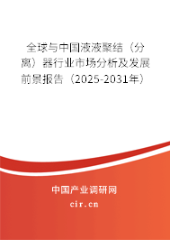 全球與中國(guó)液液聚結(jié)(分離)器行業(yè)市場(chǎng)分析及發(fā)展前景報(bào)告(2025-2031年) 全球與中國(guó)液液聚結(jié)(分離)器行業(yè)市場(chǎng)分析及發(fā)展前景報(bào)告(2025-2031年)