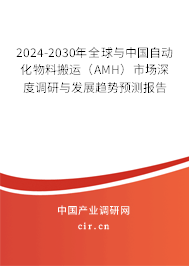 2024-2030年全球與中國自動化物料搬運（AMH）市場深度調(diào)研與發(fā)展趨勢預測報告