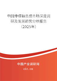 中國伸縮軸總成市場深度調(diào)研及發(fā)展趨勢分析報(bào)告(2025年) 中國伸縮軸總成市場深度調(diào)研及發(fā)展趨勢分析報(bào)告(2025年)