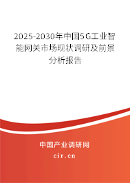 2025-2030年中國5G工業(yè)智能網(wǎng)關(guān)市場現(xiàn)狀調(diào)研及前景分析報告