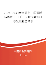 2024-2030年全球與中國薄膜晶體管（TFT）行業(yè)深度調(diào)研與發(fā)展趨勢預測