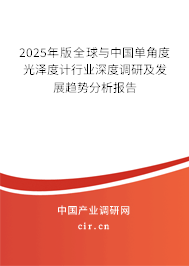 2025年版全球與中國(guó)單角度光澤度計(jì)行業(yè)深度調(diào)研及發(fā)展趨勢(shì)分析報(bào)告 2025年版全球與中國(guó)單角度光澤度計(jì)行業(yè)深度調(diào)研及發(fā)展趨勢(shì)分析報(bào)告