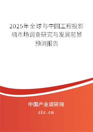 2025年全球與中國工程投影機市場調(diào)查研究與發(fā)展前景預測報告 2025年全球與中國工程投影機市場調(diào)查研究與發(fā)展前景預測報告