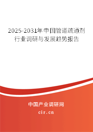 2025-2031年中國管道疏通劑行業(yè)調(diào)研與發(fā)展趨勢(shì)報(bào)告