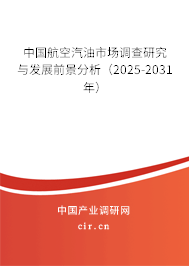 中國航空汽油市場(chǎng)調(diào)查研究與發(fā)展前景分析(2025-2031年) 中國航空汽油市場(chǎng)調(diào)查研究與發(fā)展前景分析(2025-2031年)