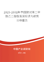 2025-2031年中國聚對苯二甲酸乙二醇酯發(fā)展現(xiàn)狀與趨勢分析報告 2025-2031年中國聚對苯二甲酸乙二醇酯發(fā)展現(xiàn)狀與趨勢分析報告