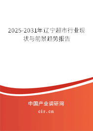 2025-2031年遼寧超市行業(yè)現(xiàn)狀與前景趨勢報(bào)告